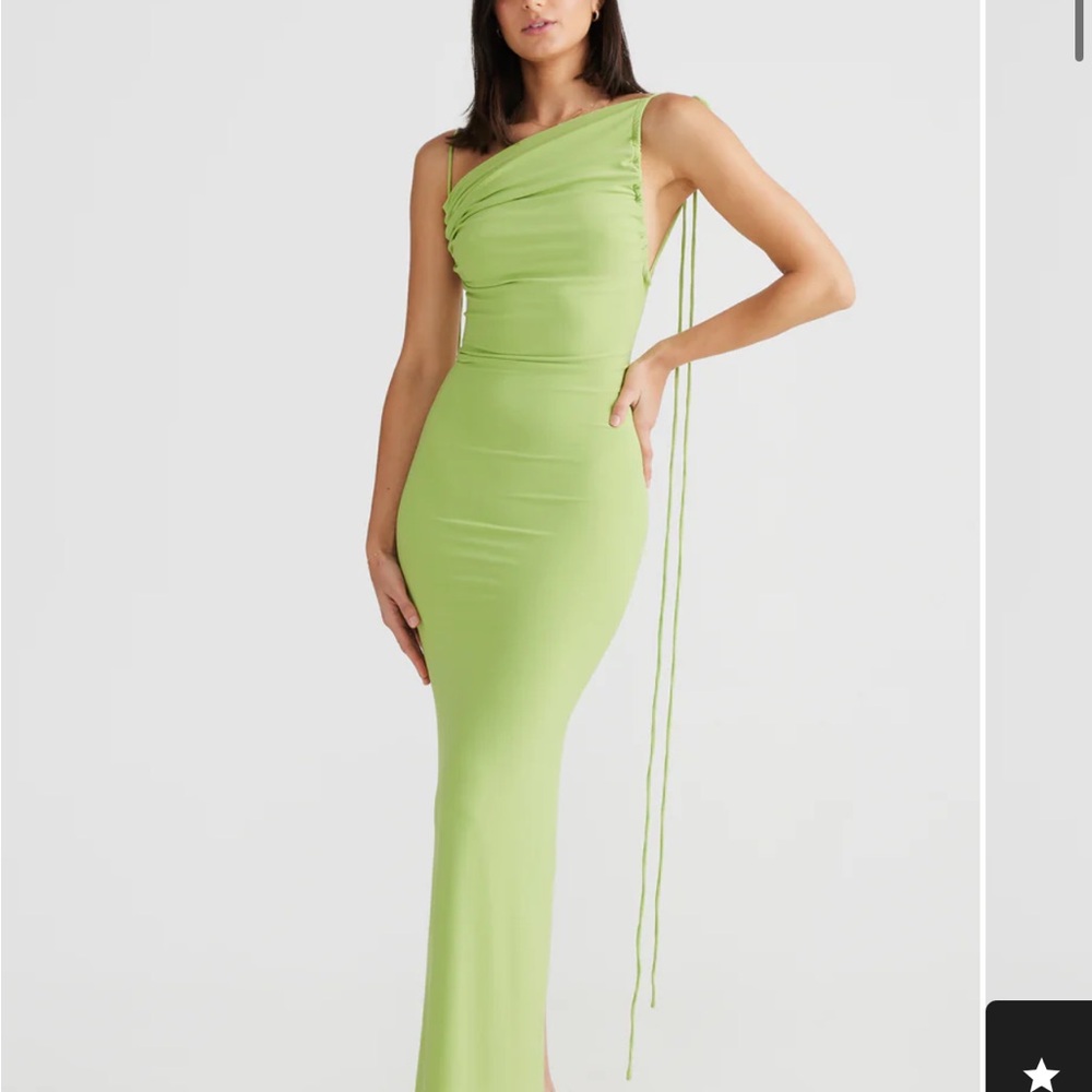 Green Asymmetrical One-Shoulder Bodycon Dress